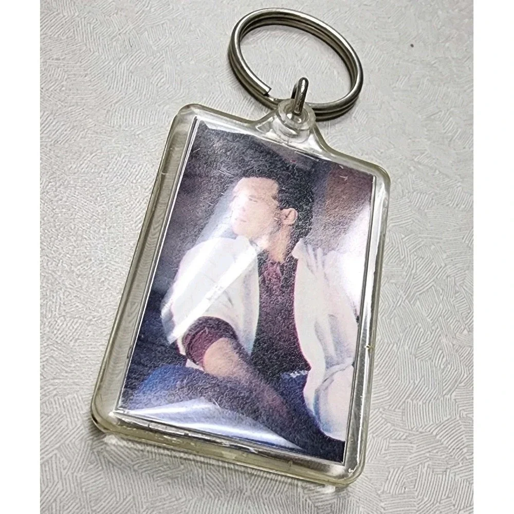 Vintage Sammy Kershaw Key Ring Name & Color Photo Key Chain